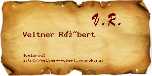 Veltner Róbert névjegykártya